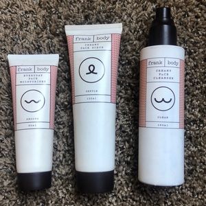 Frank Body Face Scrub, Moisturizer, and Cleanser